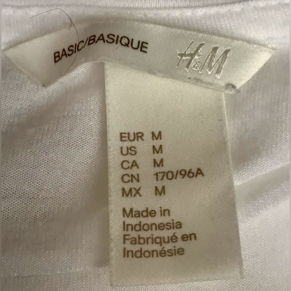 H&M Basic White Sleeveless Shirt - Size: M - Picture 4 of 4